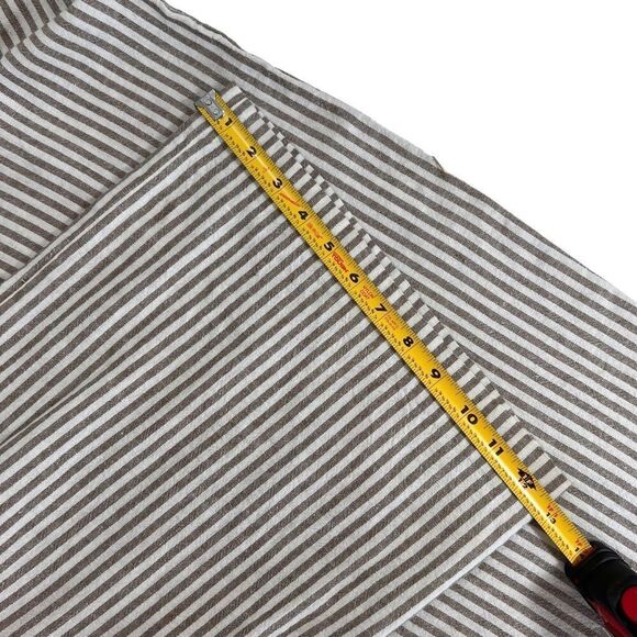 Vince Camuto Sleeveless Natural Linen Stripe Tie Front Jumpsuit Natural - Picture 12 of 16